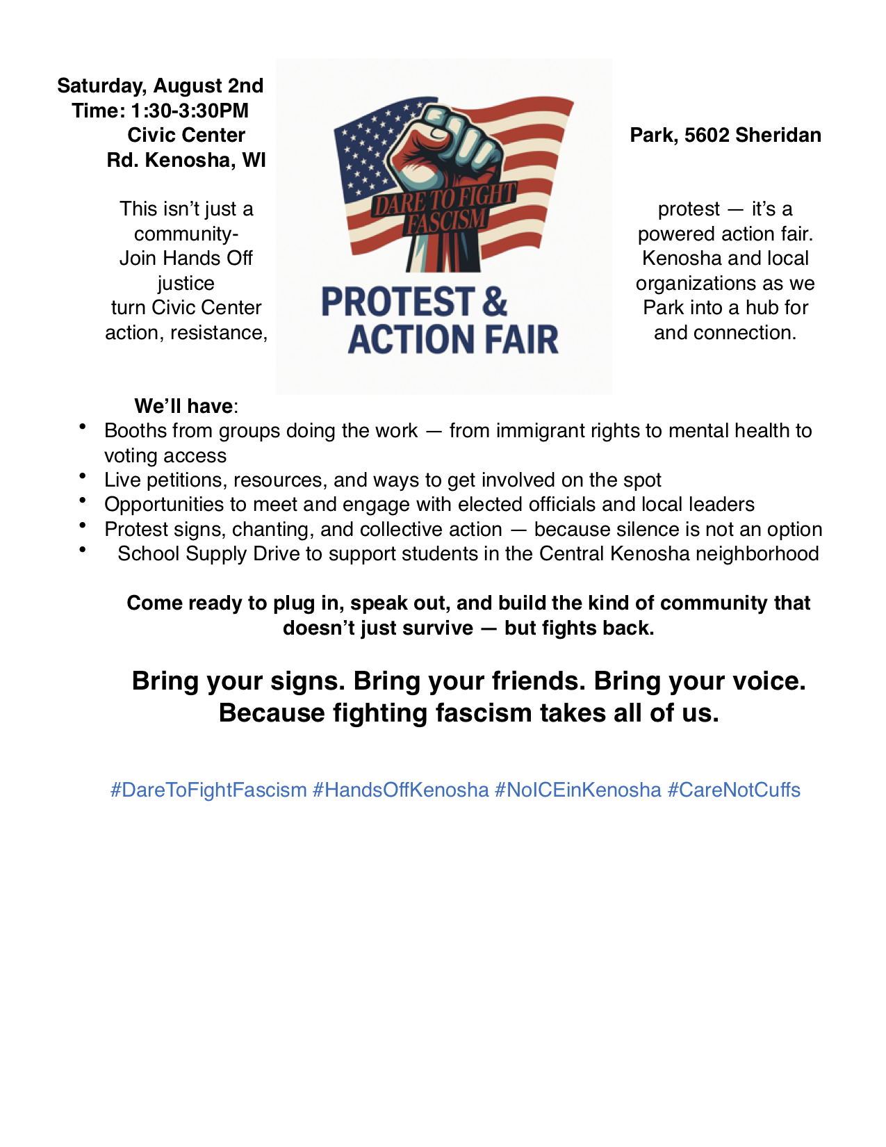 Action Fair Flyer